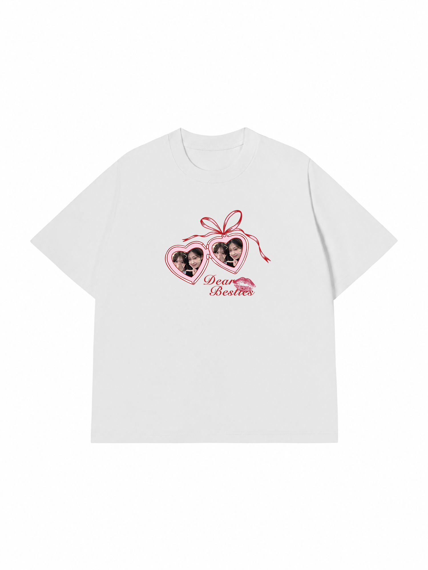 Áo Thun Custom Heart Lock Besties