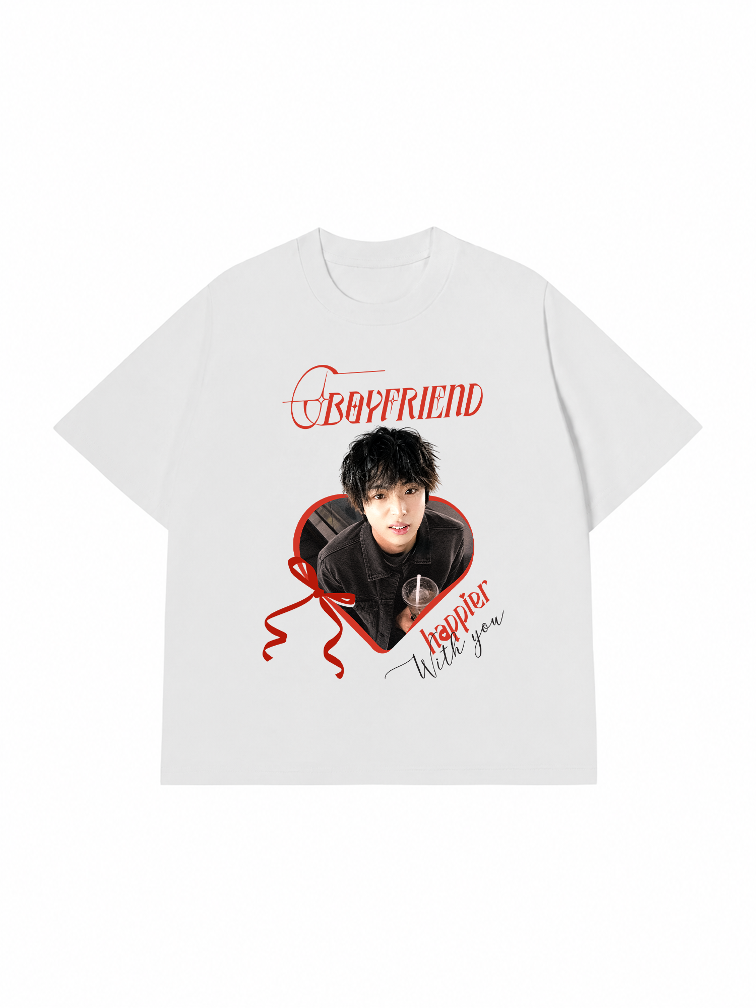 Áo Thun Custom Happier with you