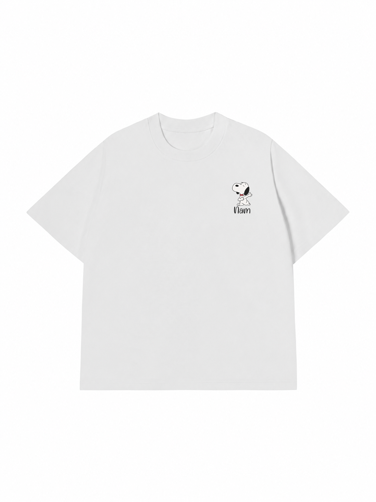 Áo Thun Custom Name Couple Cute Dog