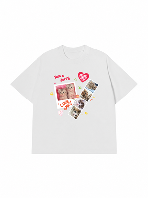 Áo Thun Custom Pets Cat Photobooth Frames