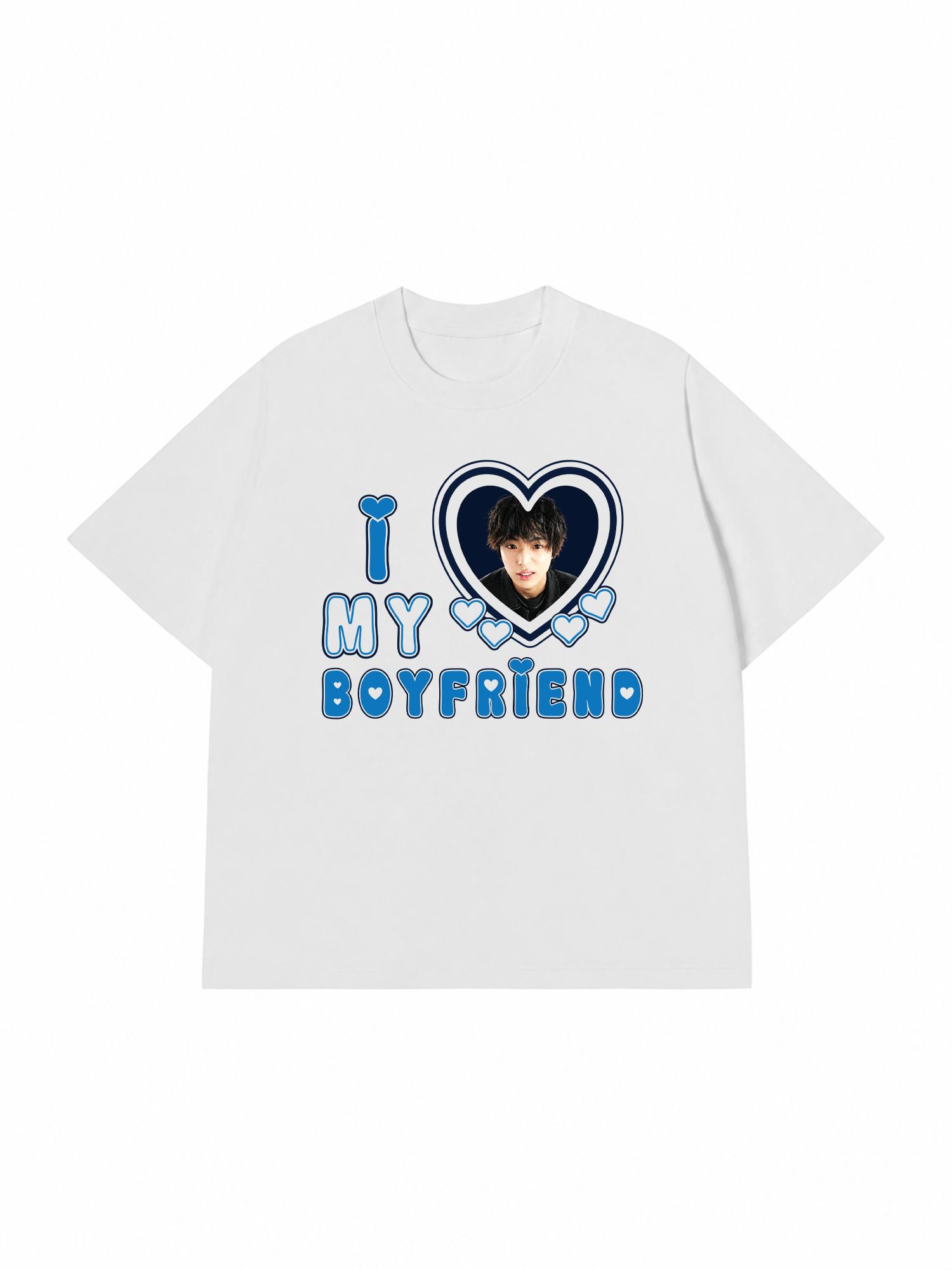 Áo Thun Custom Couple I Love My Boyfriend, Girlfriend