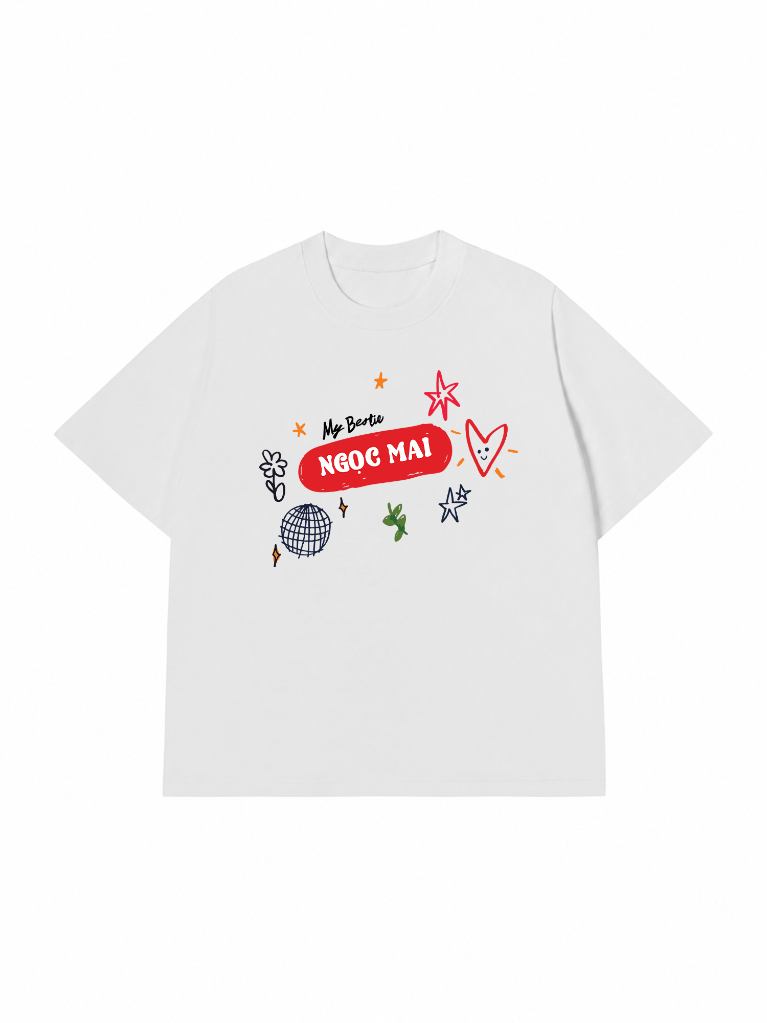 Áo Thun Custom Bestie Name