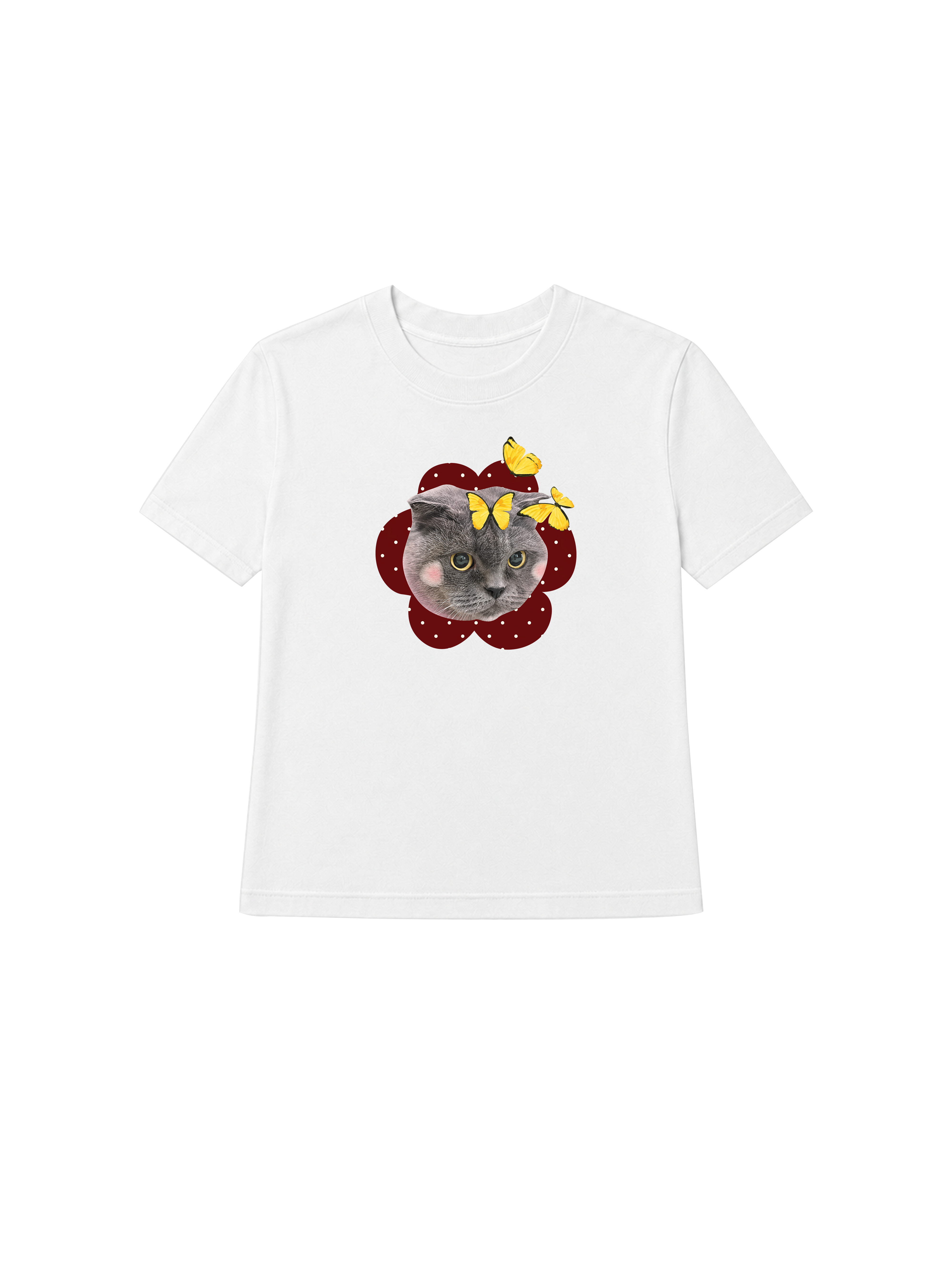Áo Thun Nữ Floral Cat