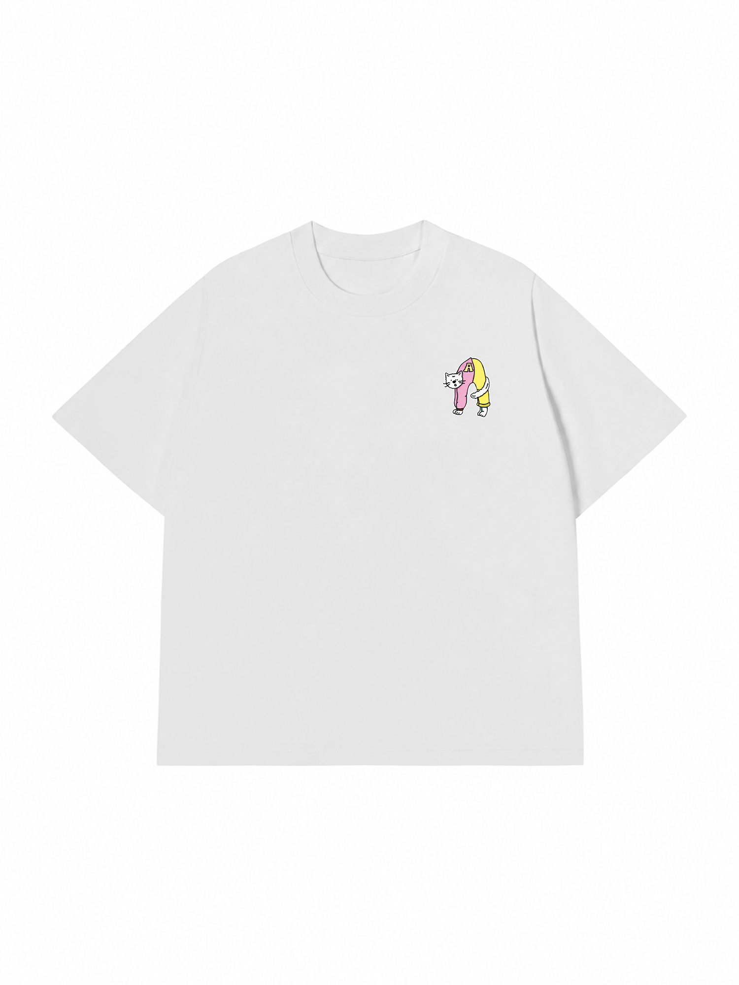 Áo Thun Custom Alphabet Cat