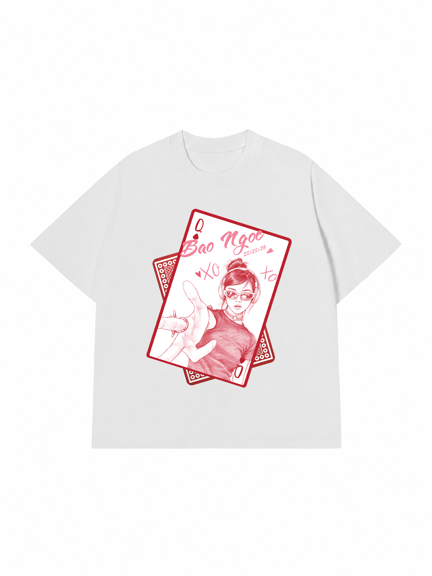 Áo Thun Custom Queen of Heart Comfort Colors