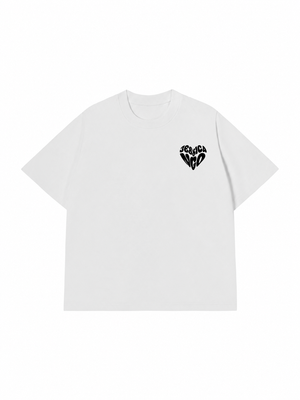 Áo thun Black&White Custom Heart Couple Name