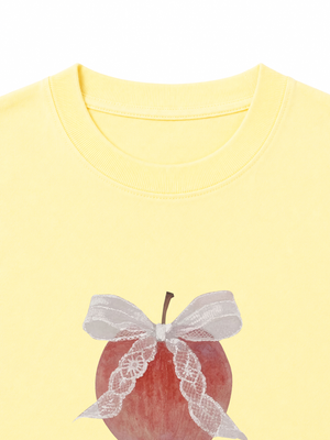 Áo Thun Nữ Byyou Apple With Coquette
