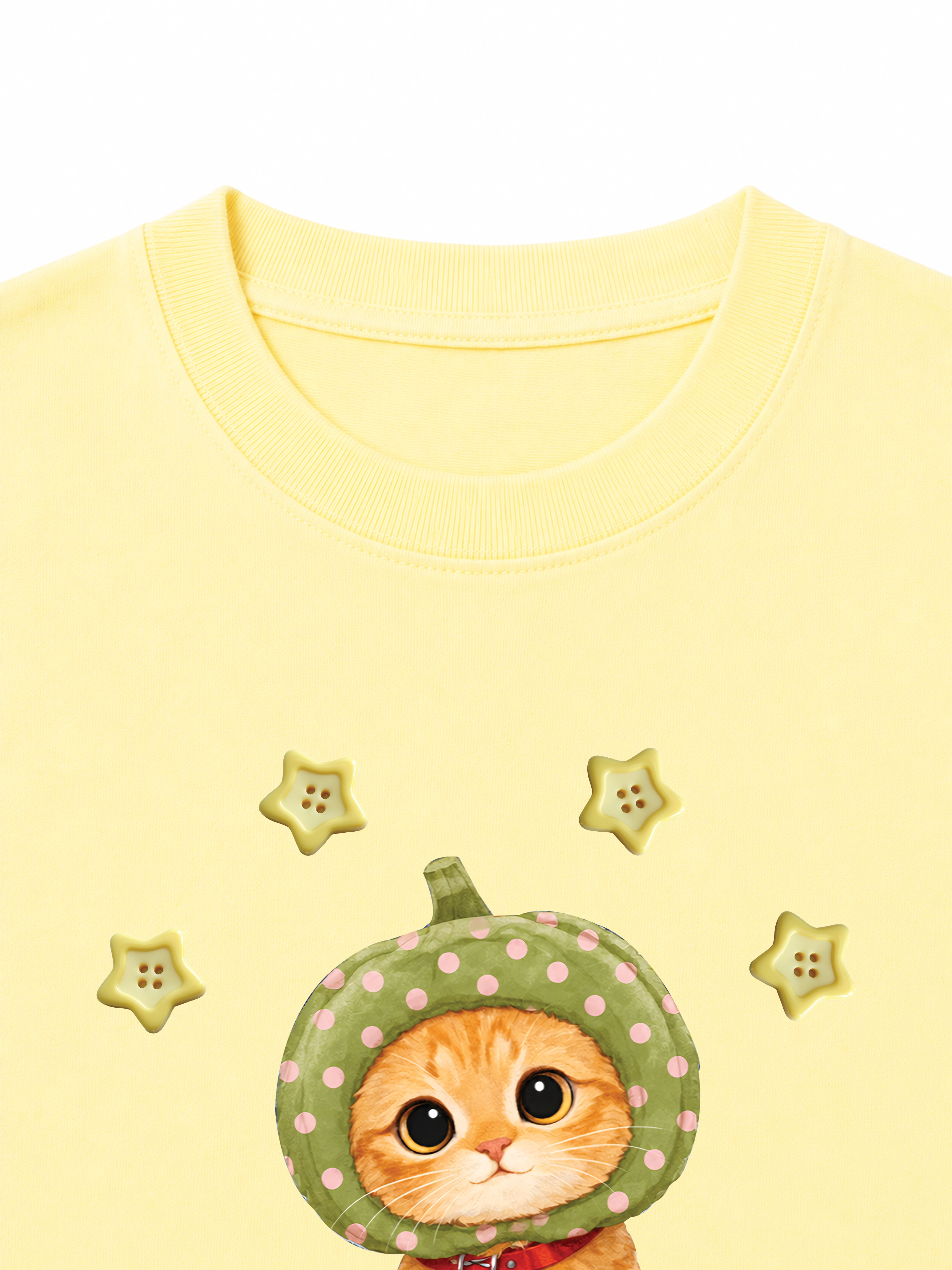 Áo Thun Nữ Pumpkin Cat