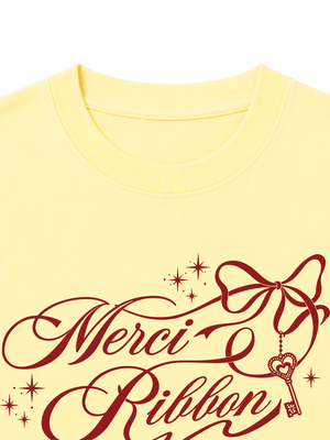 Áo Thun Nữ Merci Ribbon