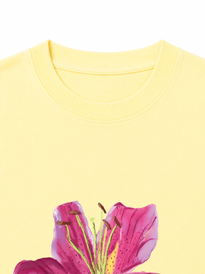 Áo Thun Nữ Bloom Girl Pink Lily
