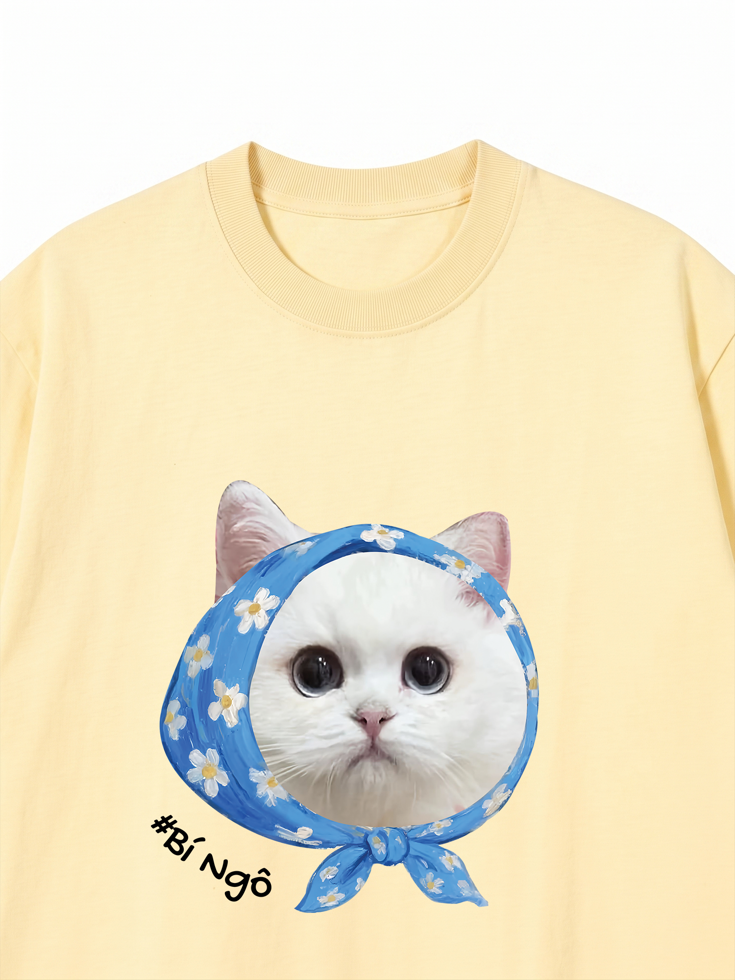 Áo Thun Custom Dog Cat With Bandana