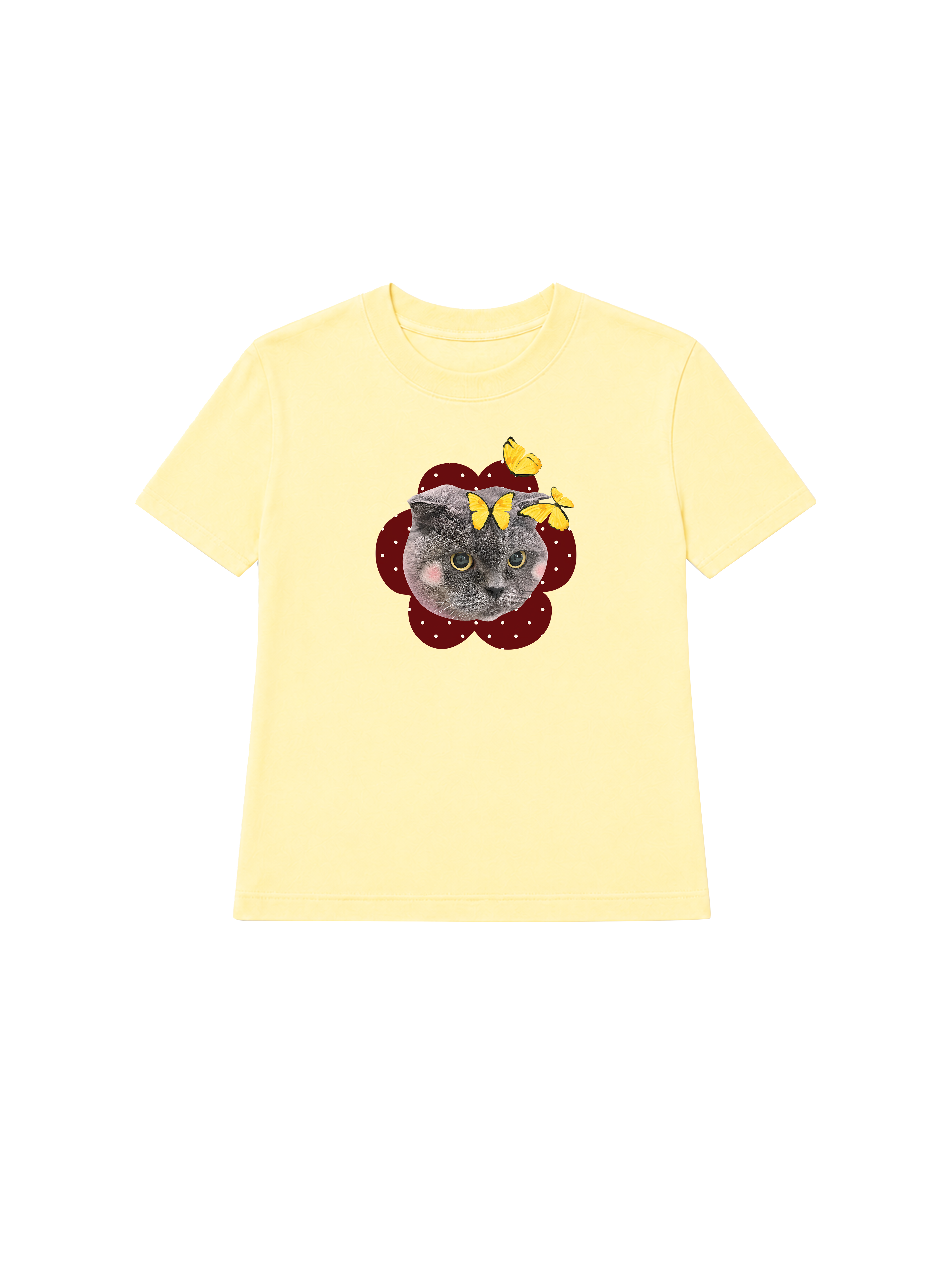 Áo Thun Nữ Floral Cat