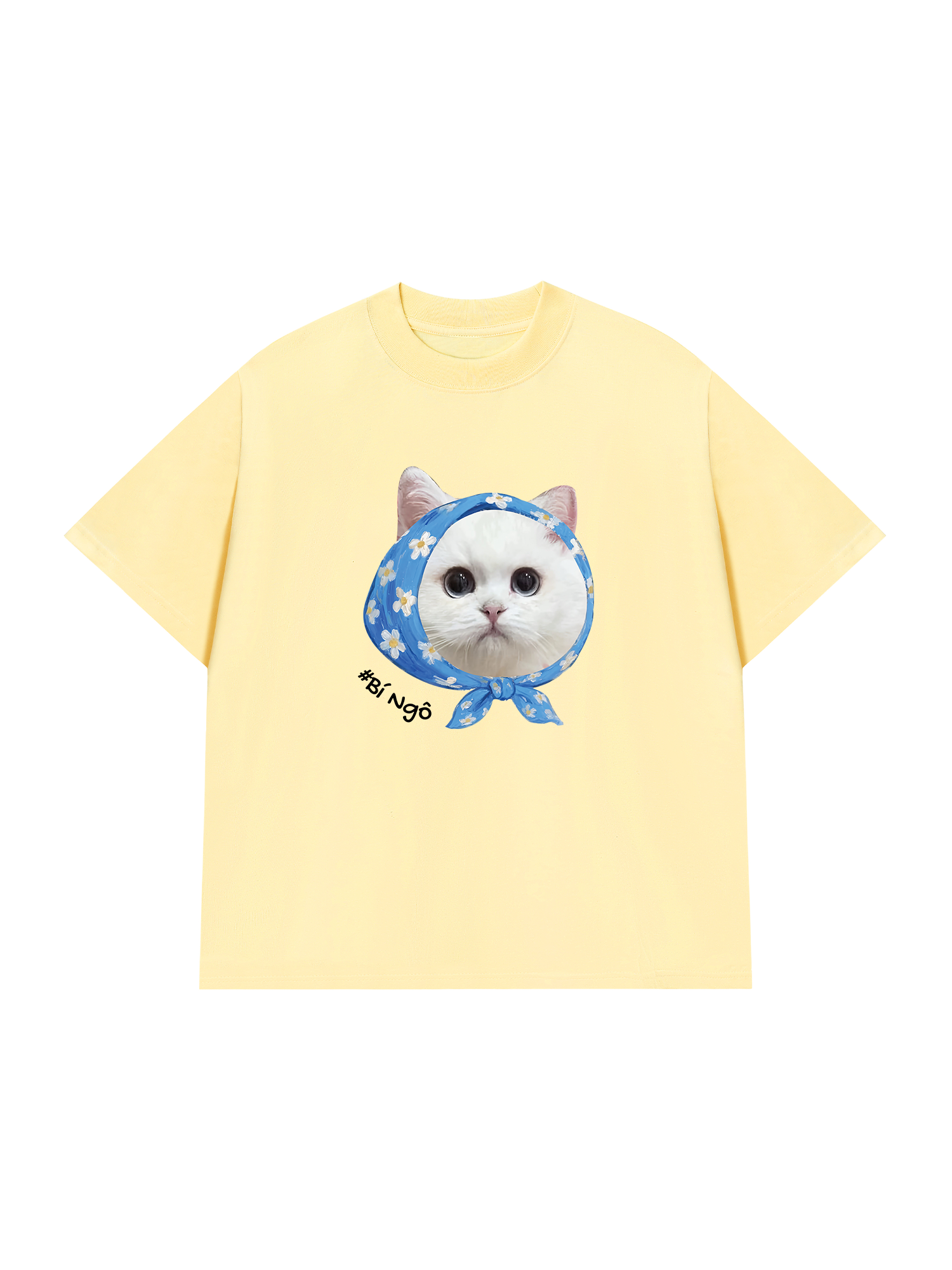 Áo Thun Custom Dog Cat With Bandana