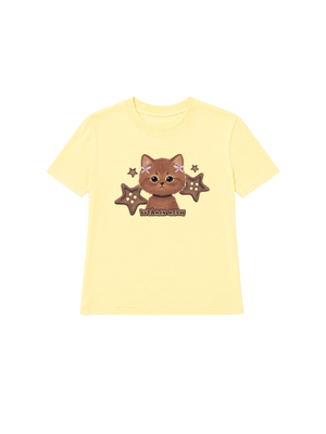 Áo Thun Nữ Brown Cat