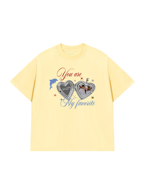 Áo Thun Custom Couple Heart Locket