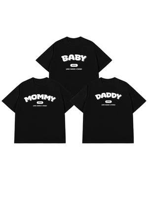 Áo Thun Custom Mommy Daddy Baby