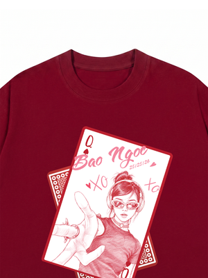 Áo Thun Custom Queen of Heart Comfort Colors