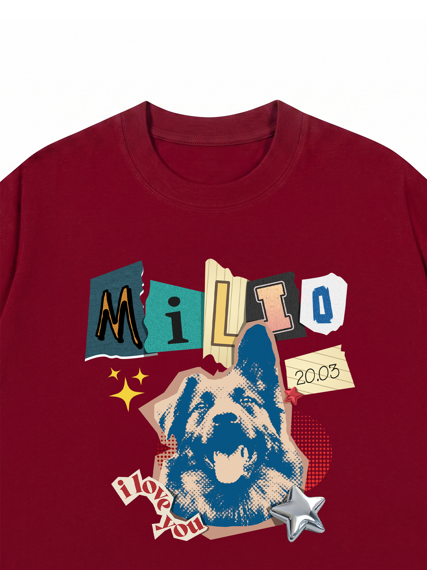 Áo Thun Custom Pet's name and birthday