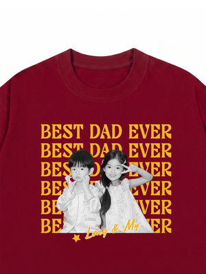 Áo Thun Custom Color Family Children Name Best Parent Ever