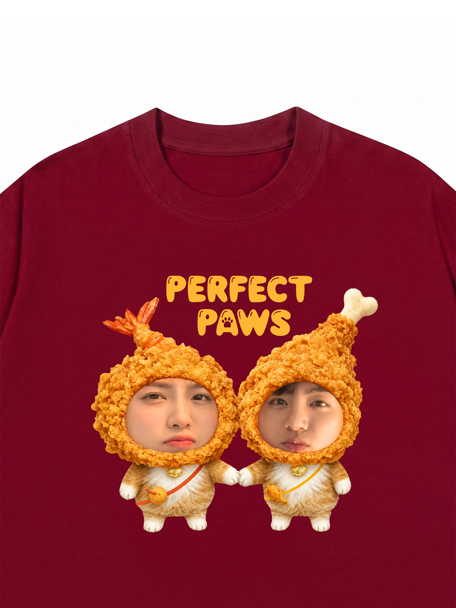 Áo Thun Custom Couple Purrfect Paws