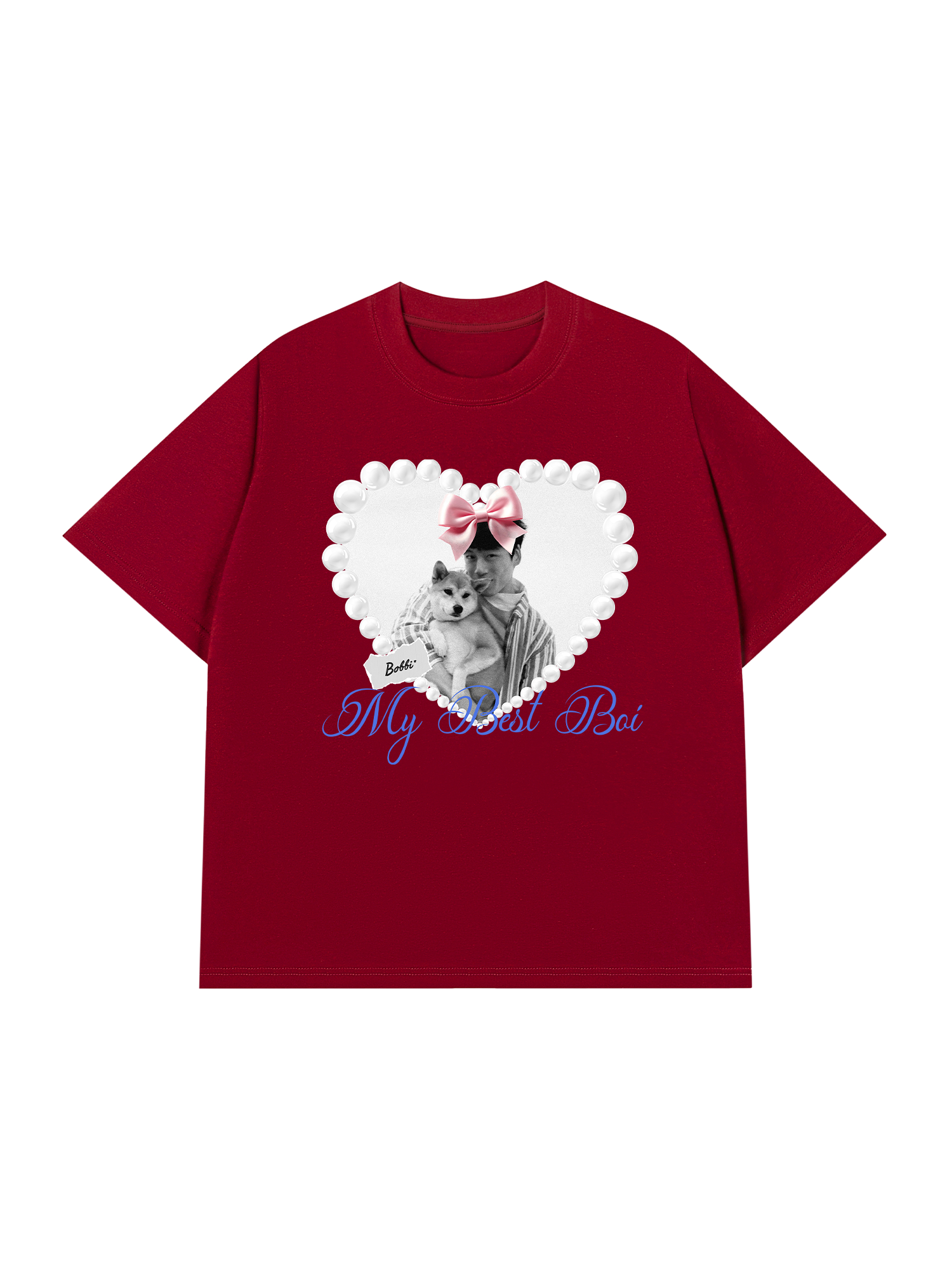 Áo Thun Custom Pets Heart Pearl Shirt