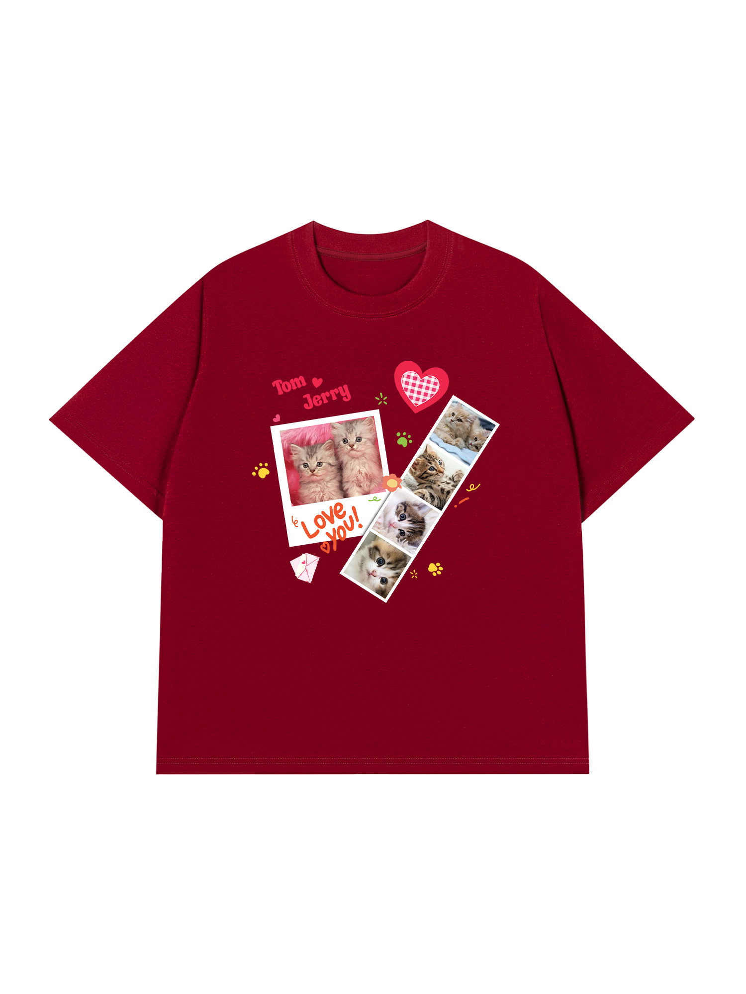 Áo Thun Custom Pets Cat Photobooth Frames