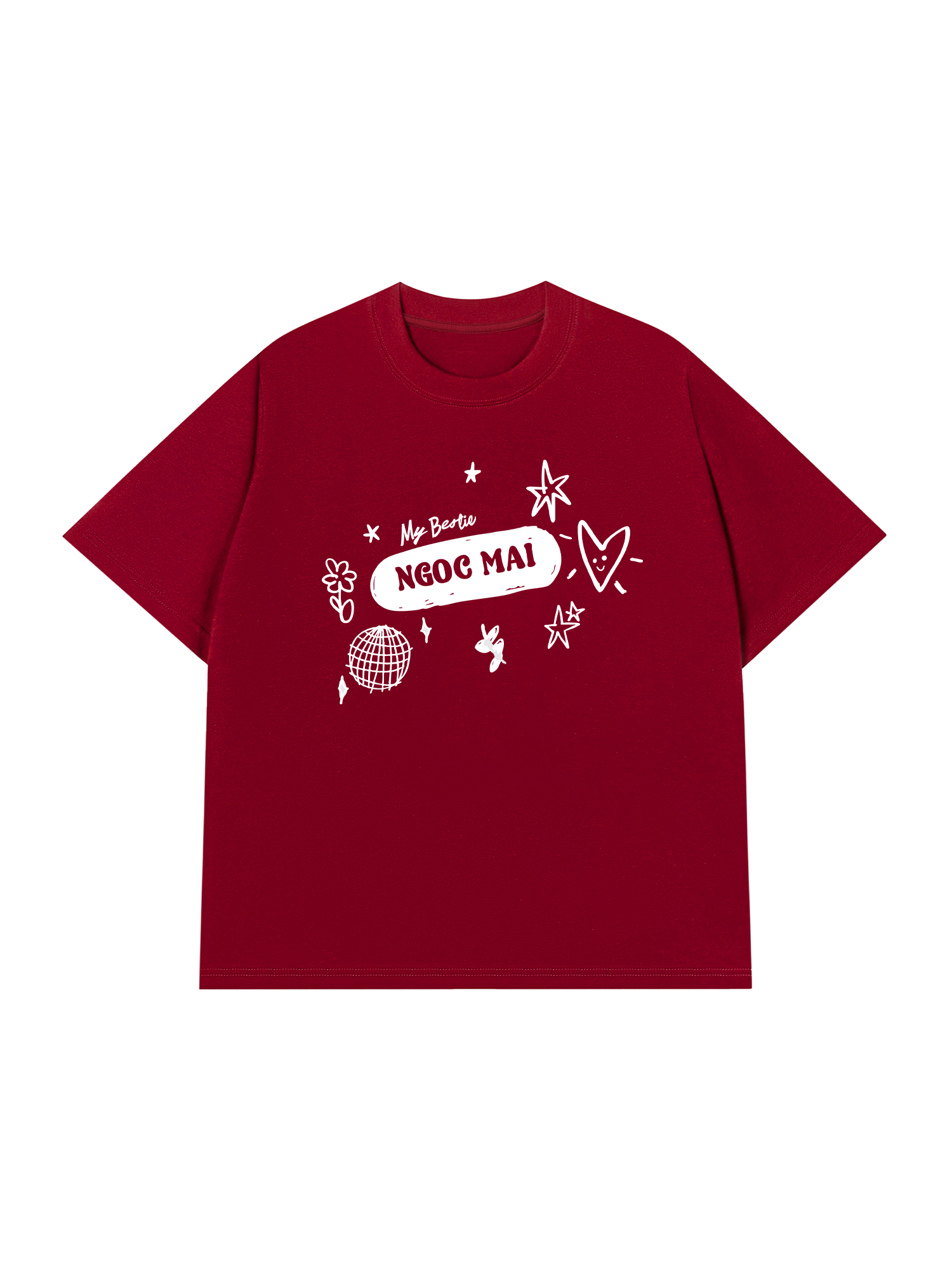 Áo Thun Custom Bestie Name