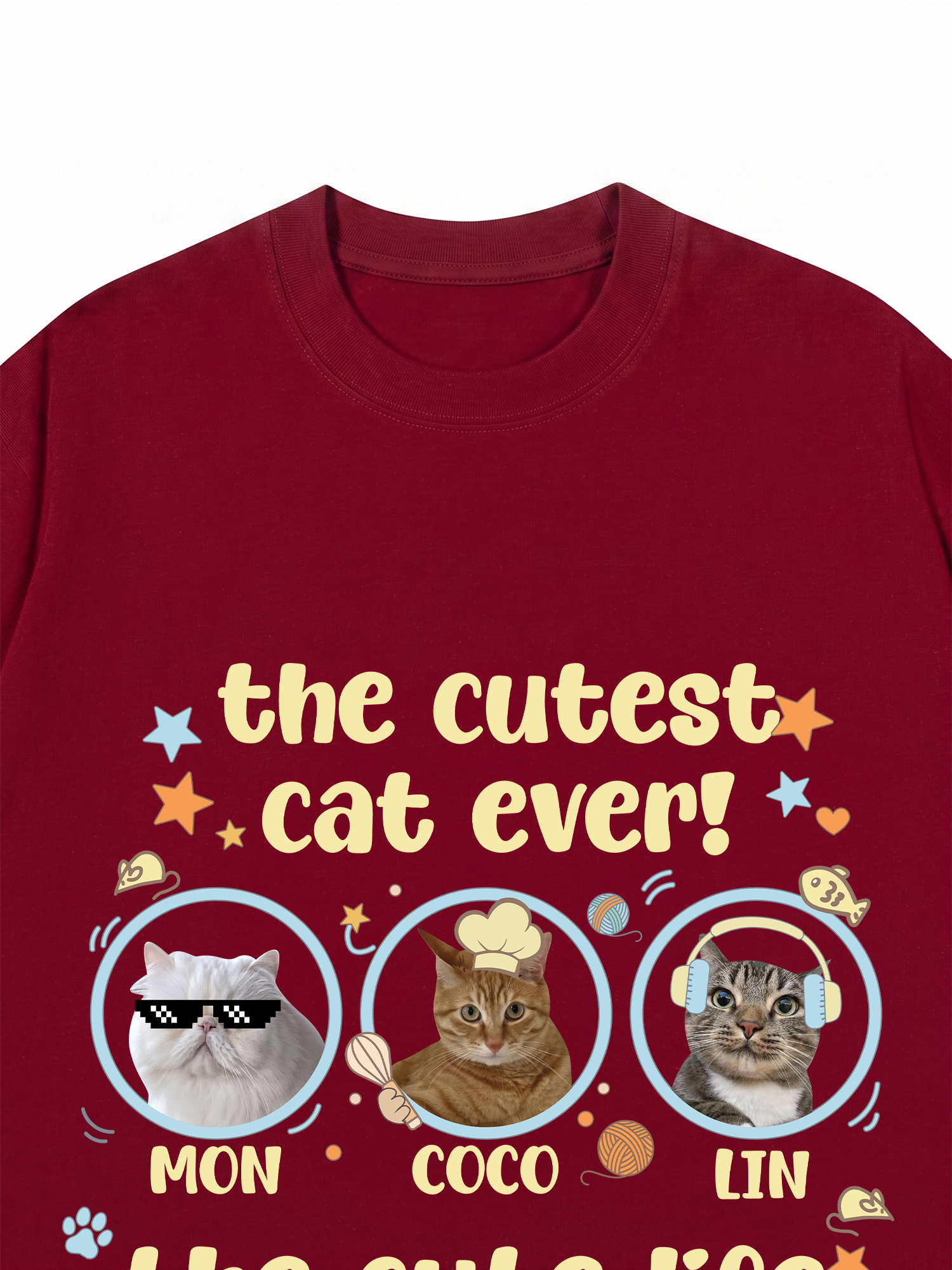 Áo Thun Custom Pet The Cutest Cat Ever