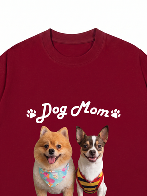 Áo Thun Custom Pet Smiling Dog Besties
