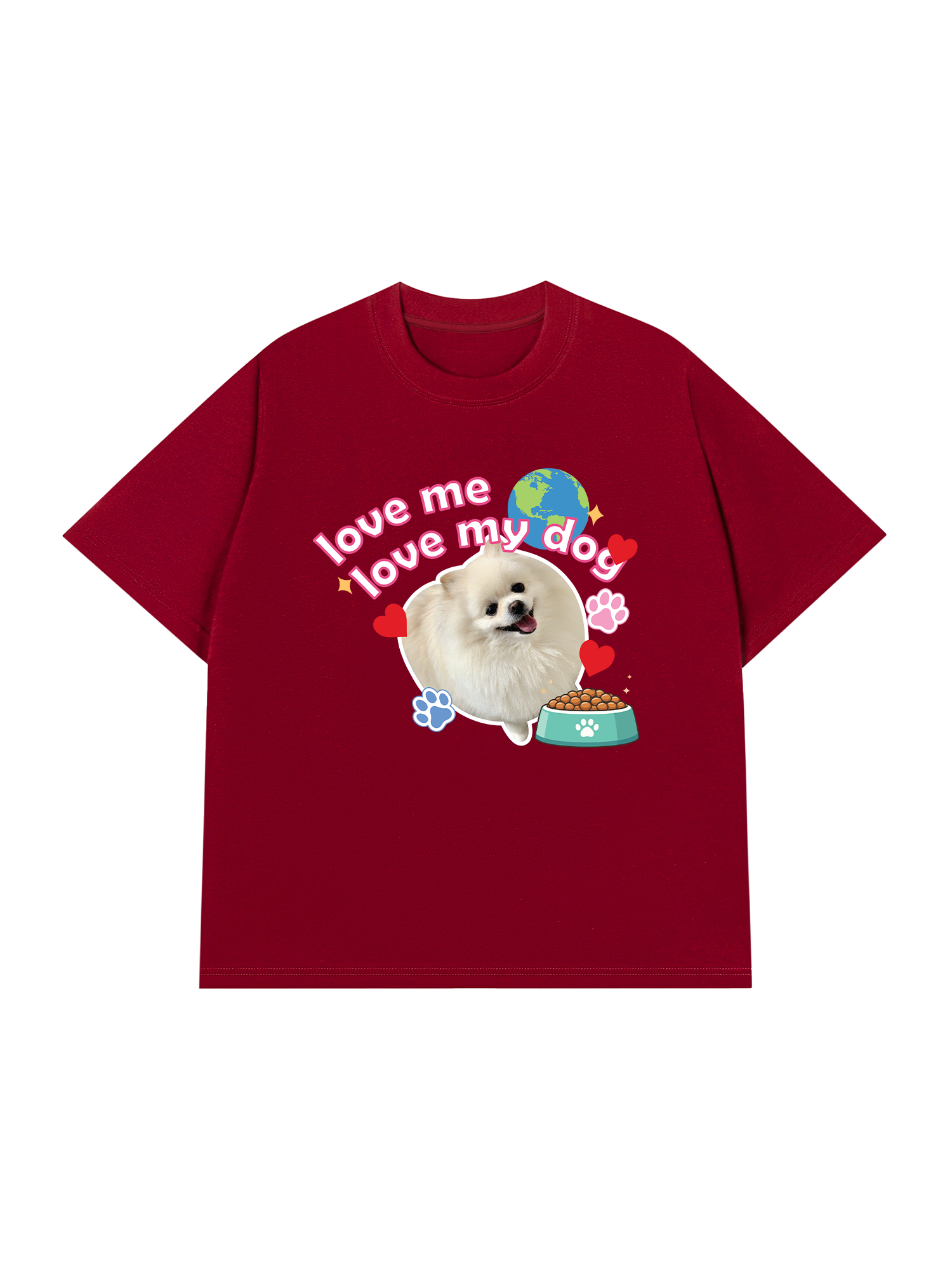Áo Thun Custom Pet Love Me Love My Dog