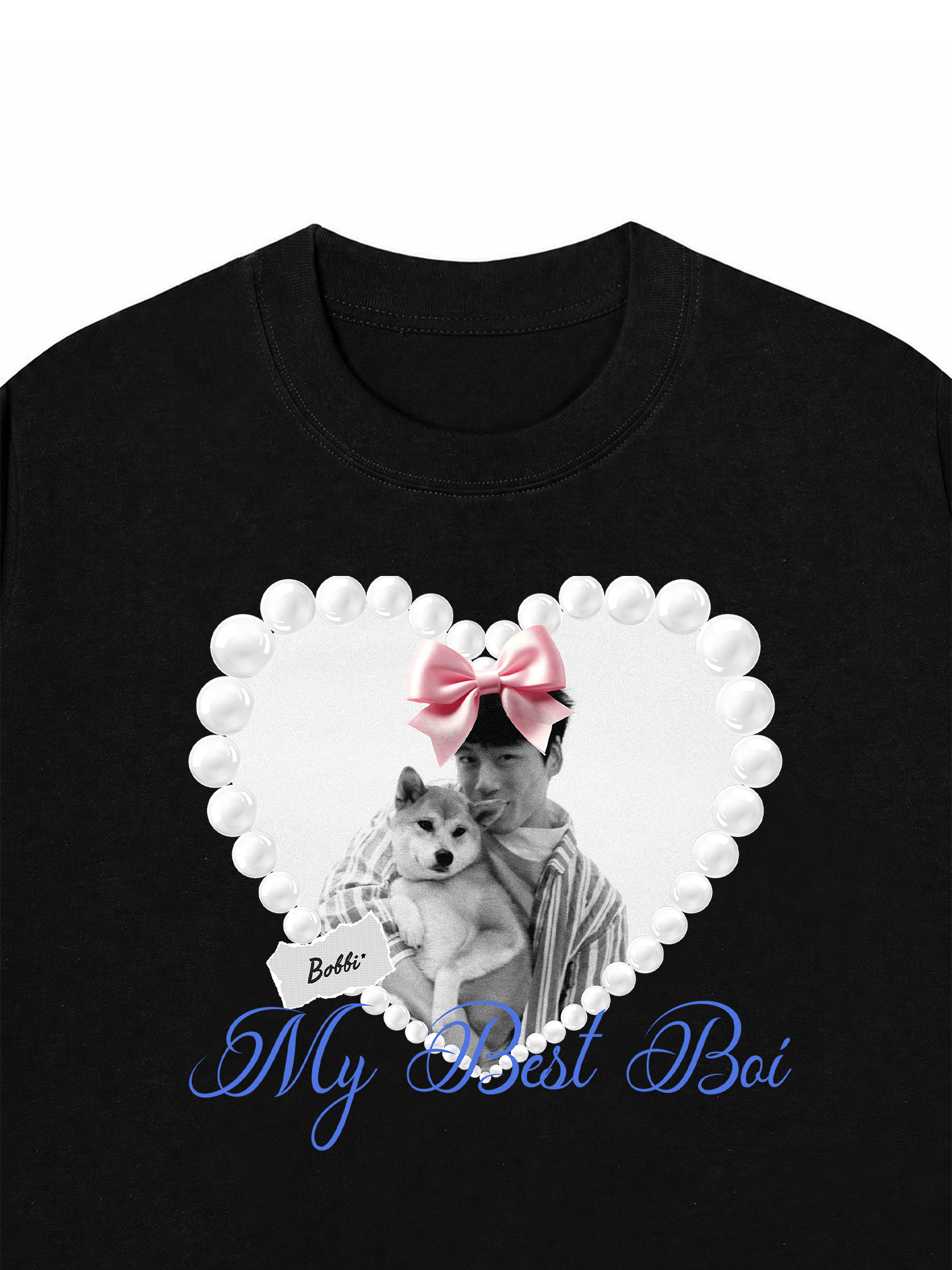 Áo Thun Custom Pets Heart Pearl Shirt