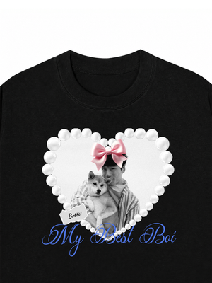 Áo Thun Custom Pets Heart Pearl Shirt