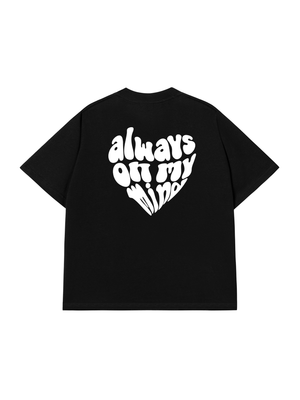 Áo Thun Custom Couple Name  Alway On My Mind