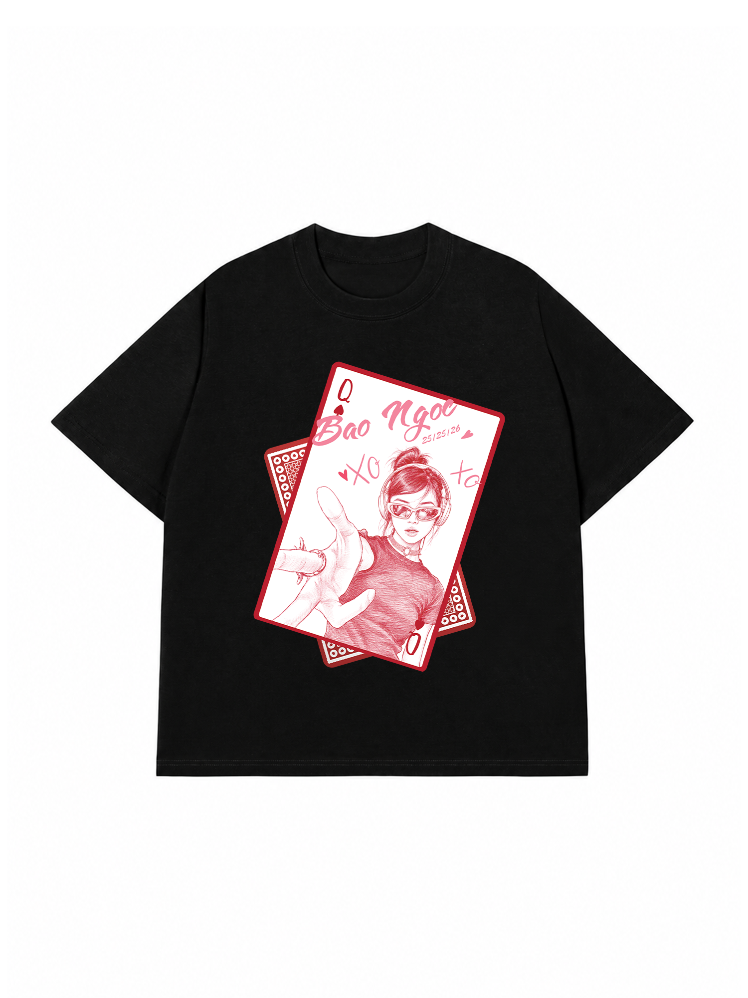 Áo Thun Custom Queen of Heart Comfort Colors