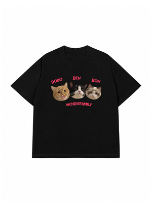 Áo Thun Custom Pet Chrisfamiy Cat