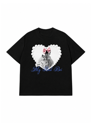Áo Thun Custom Pets Heart Pearl Shirt