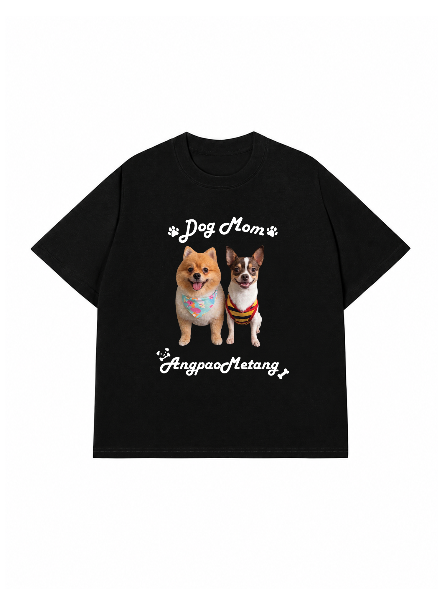 Áo Thun Custom Pet Smiling Dog Besties