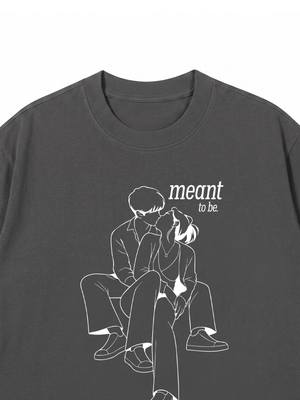 Áo Thun Custom Photo To Line Art Meant To Be