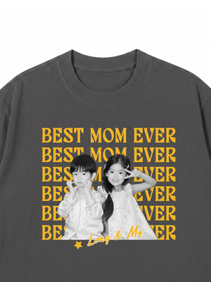 Áo Thun Custom Color Family Children Name Best Parent Ever