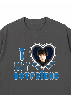 Áo Thun Custom Couple I Love My Boyfriend, Girlfriend