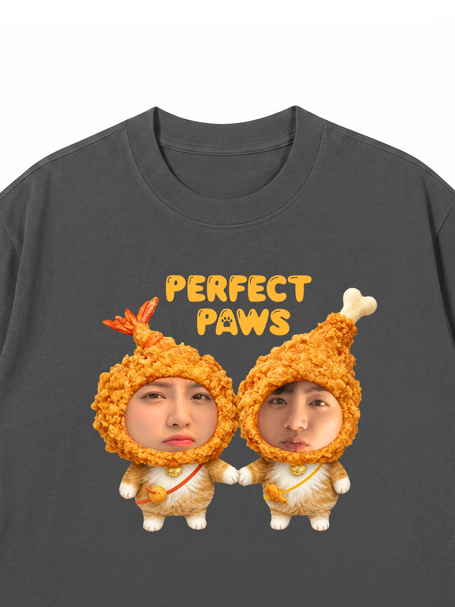 Áo Thun Custom Couple Purrfect Paws