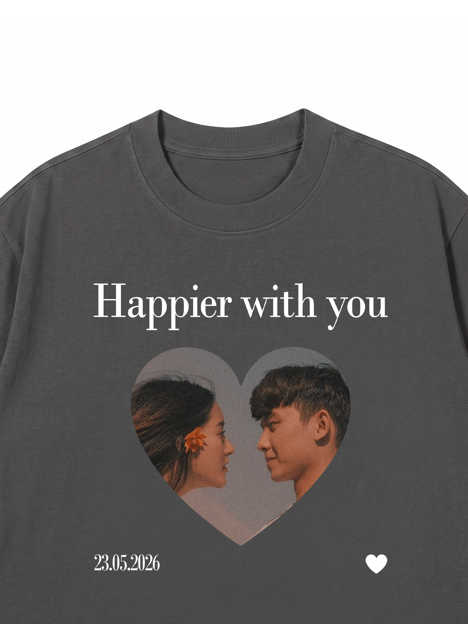 Áo Thun Custom Happier With You