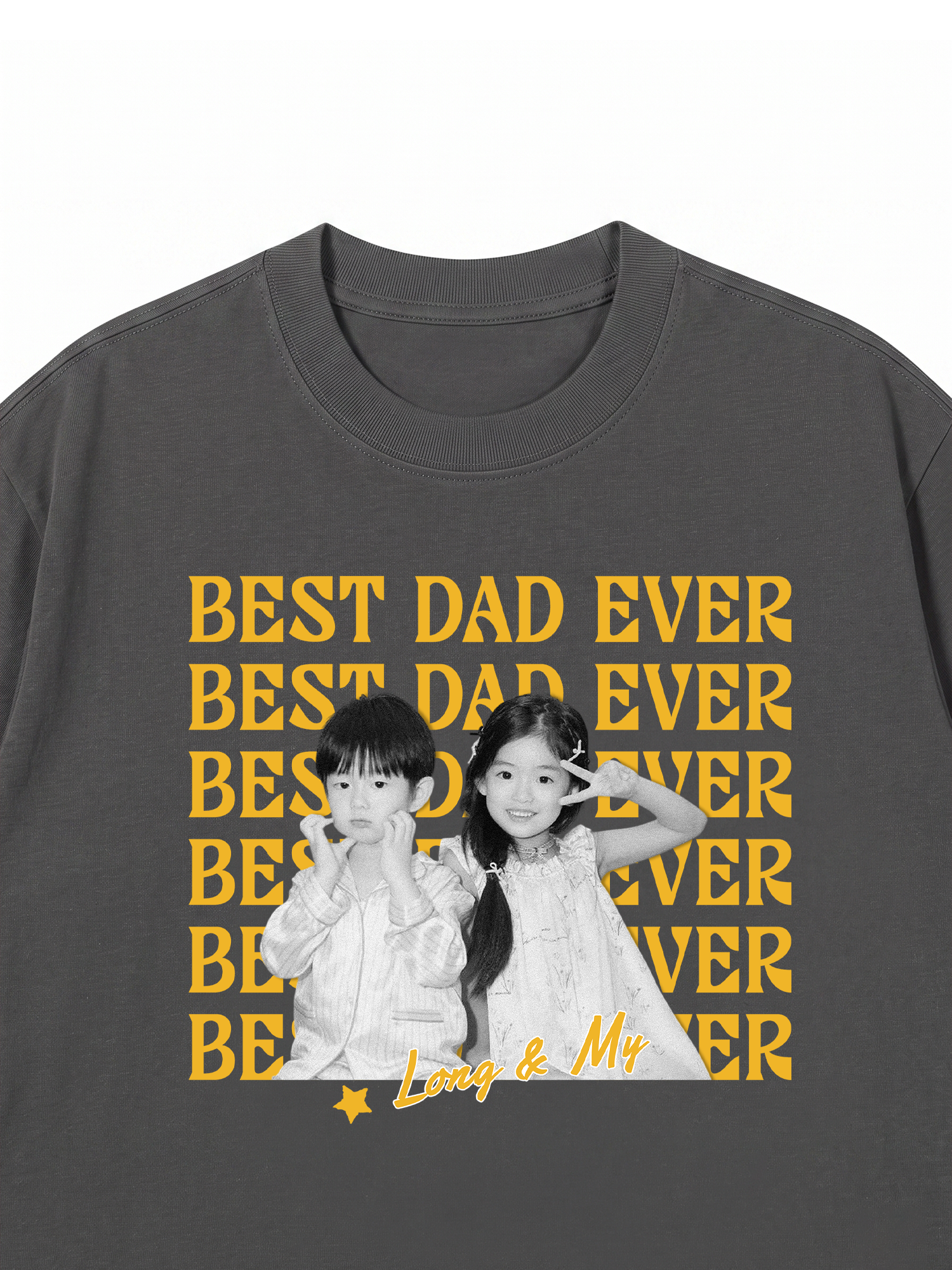 Áo Thun Custom Color Family Children Name Best Parent Ever