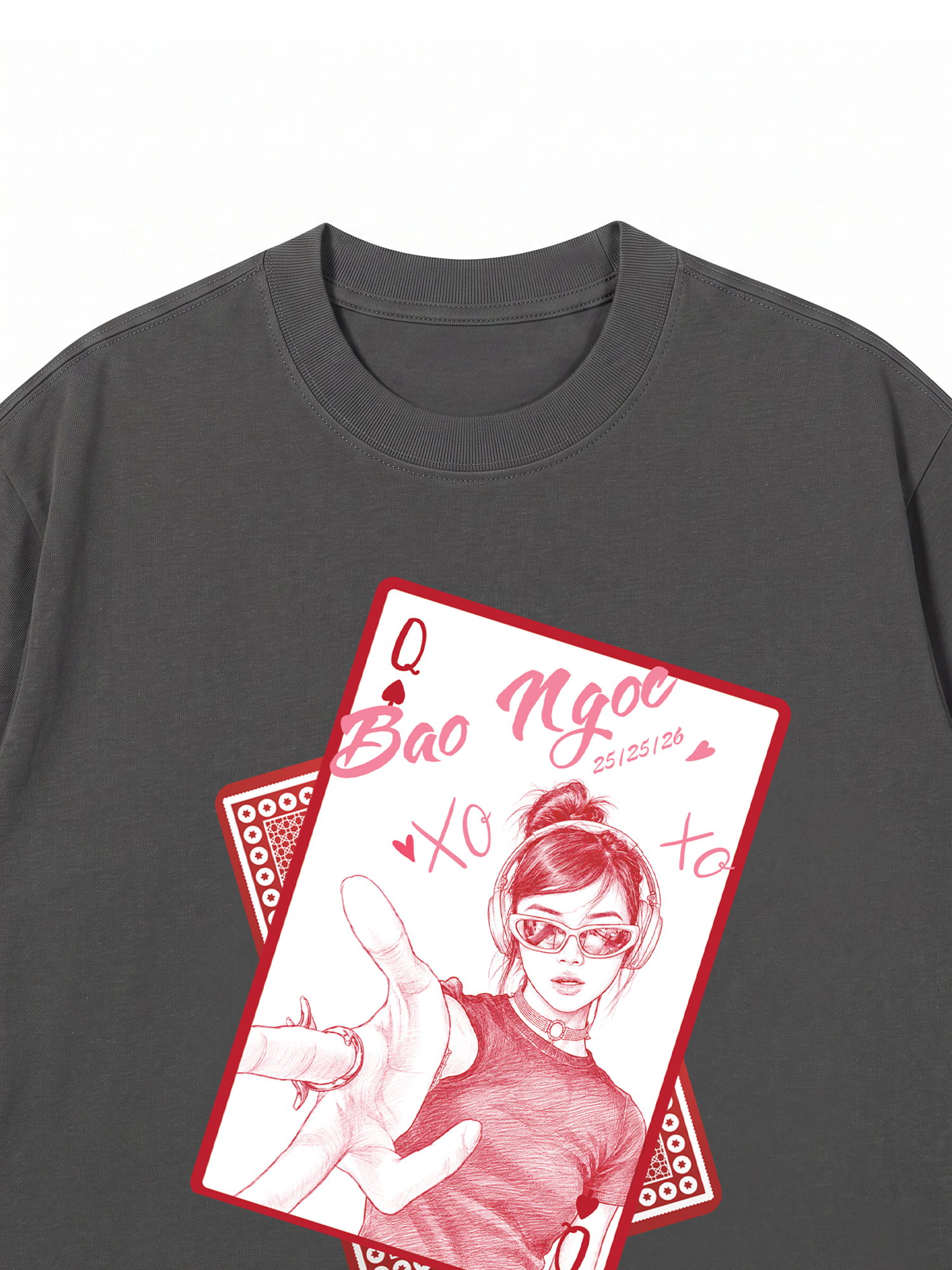 Áo Thun Custom Queen of Heart Comfort Colors
