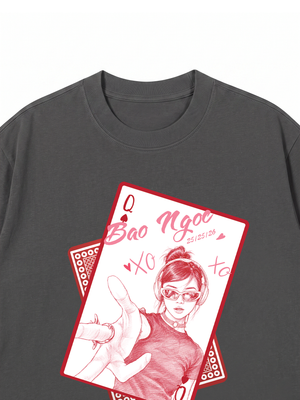 Áo Thun Custom Queen of Heart Comfort Colors