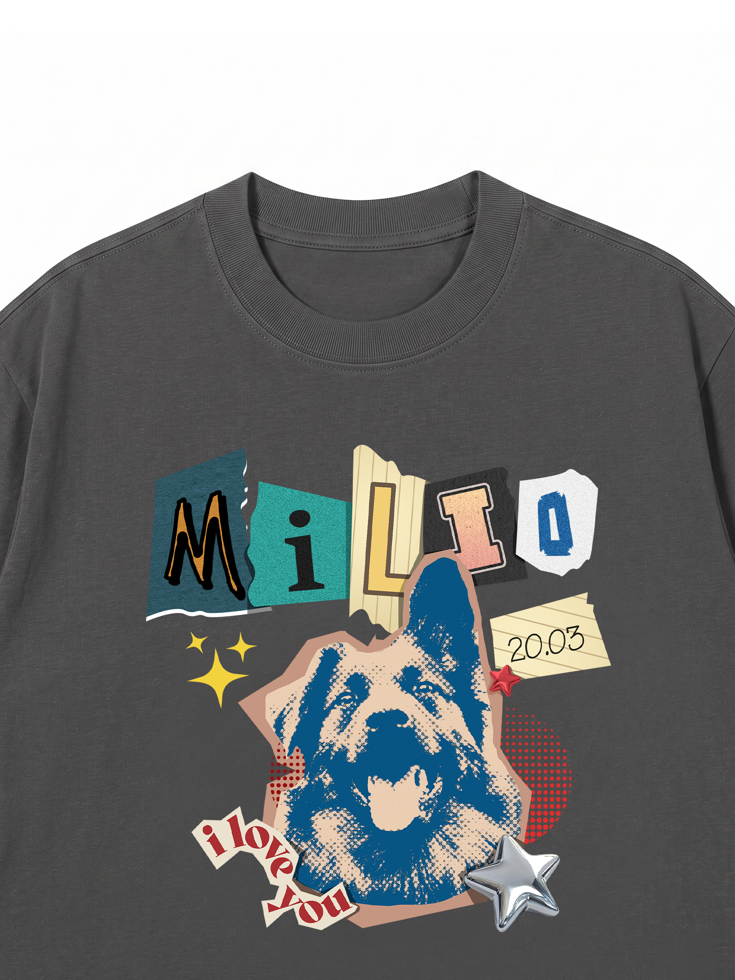Áo Thun Custom Pet's name and birthday