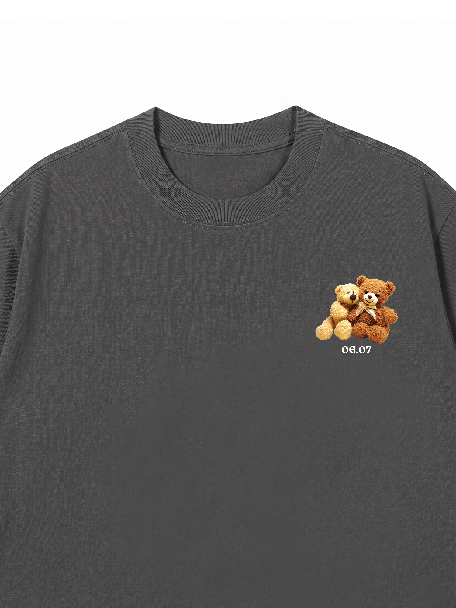 Áo Thun Custom Teddybears Couple Name and Date