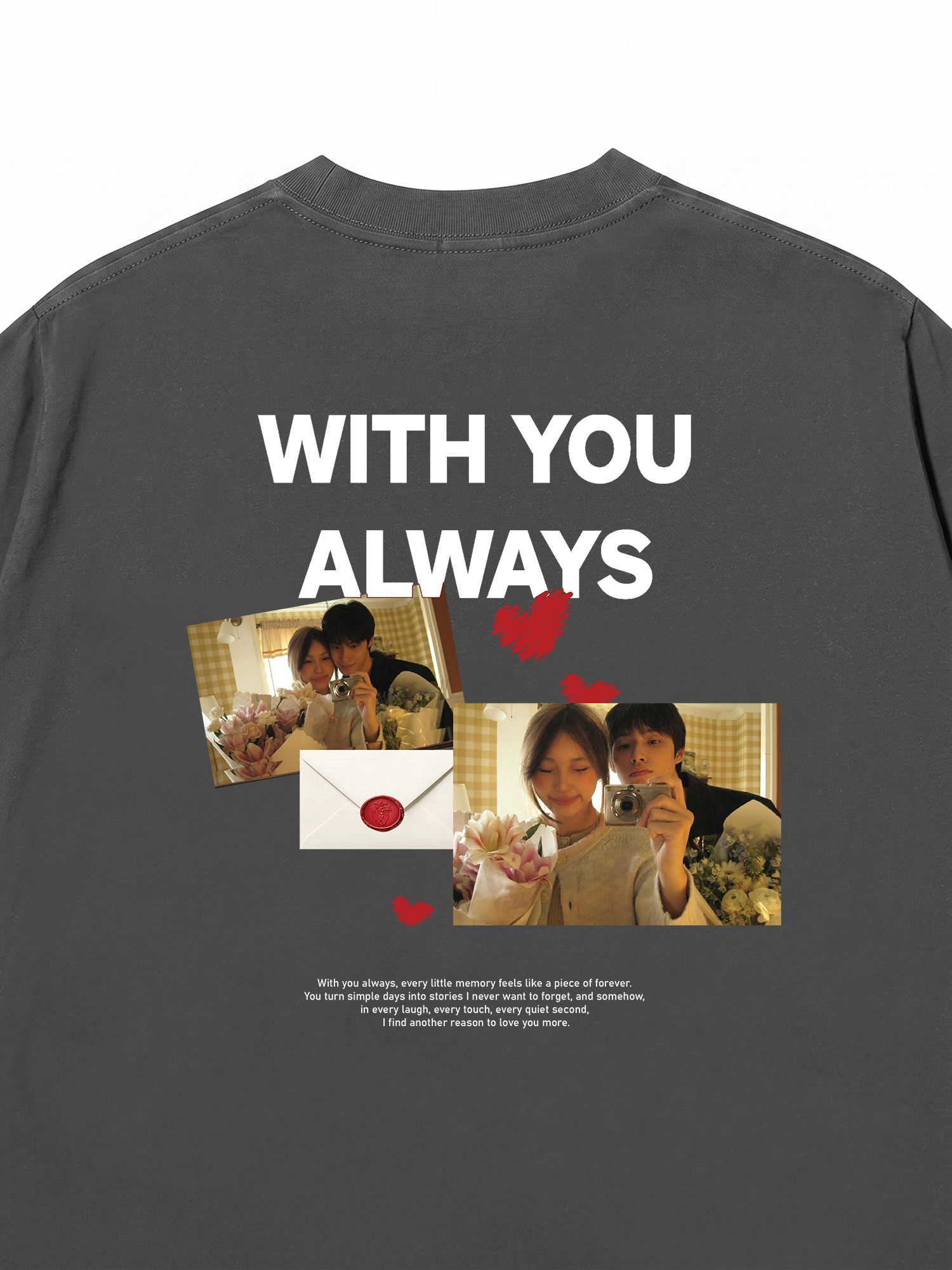 Áo Thun Custom Couple With You Always