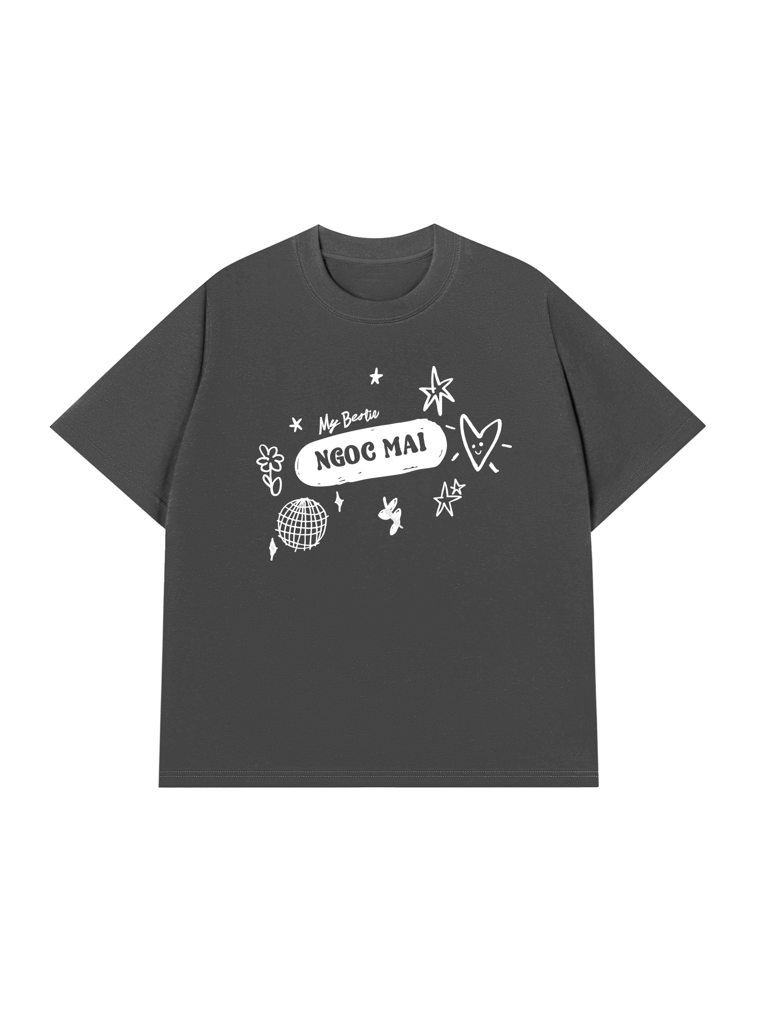 Áo Thun Custom Bestie Name