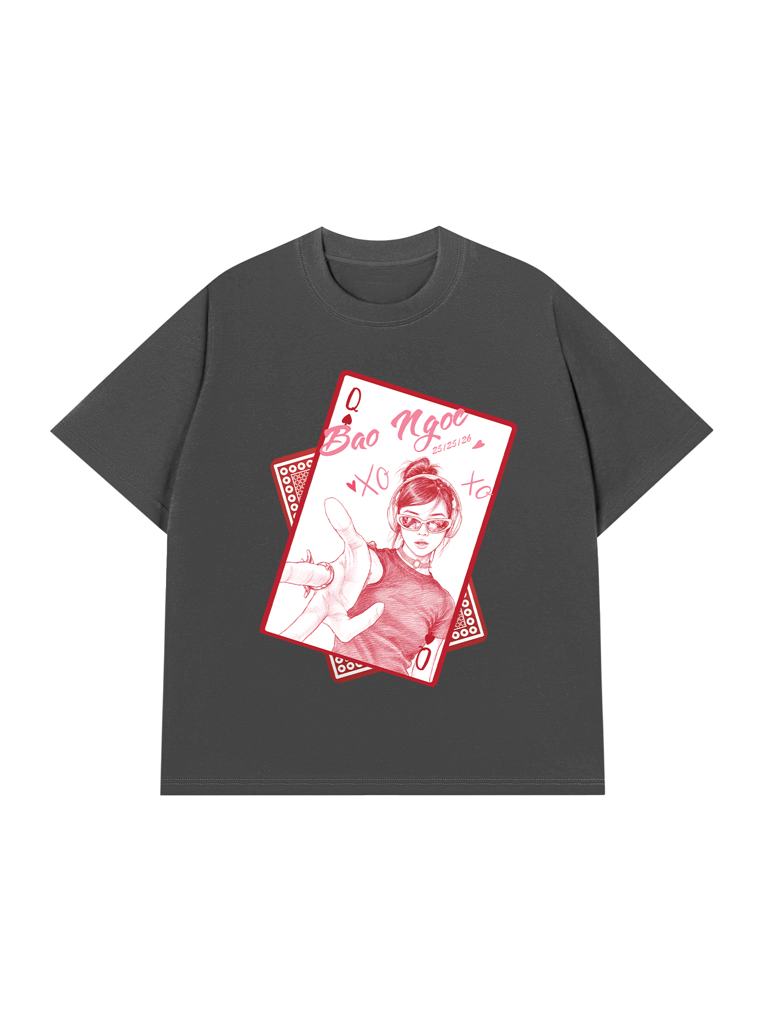Áo Thun Custom Queen of Heart Comfort Colors